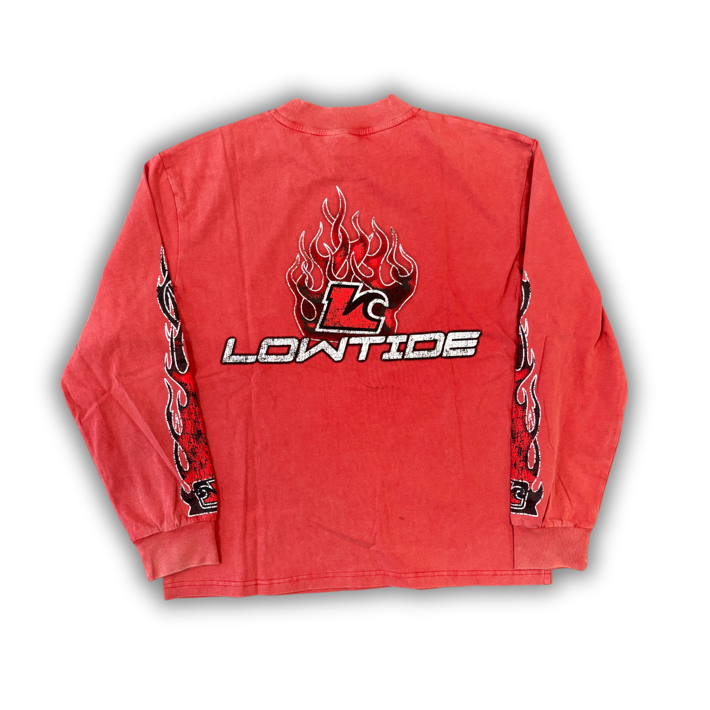 'Flaming Tide' Long Sleeve Surf T-Shirt